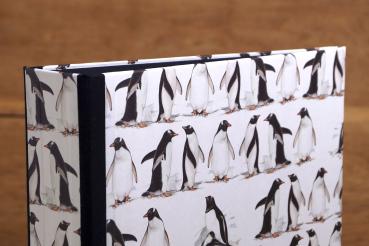 Preview: Ordner mit Pinguinmotiv schwarz-weiß